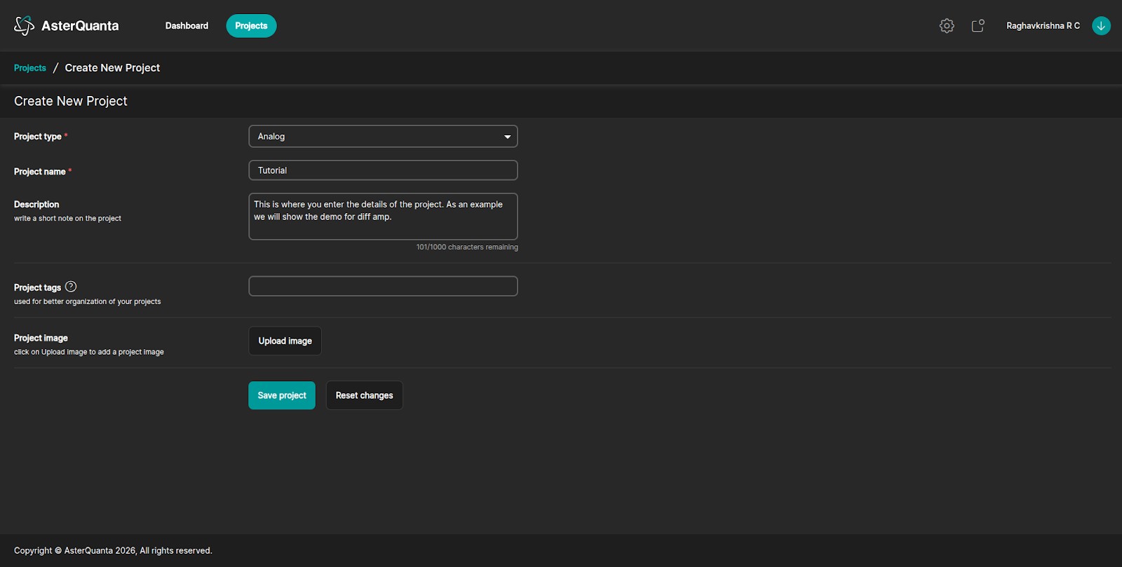 Create Project Step 2