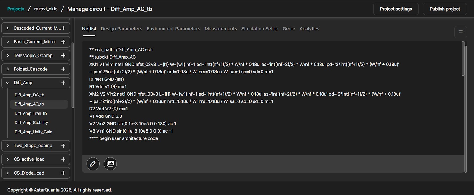 AC Netlist 2