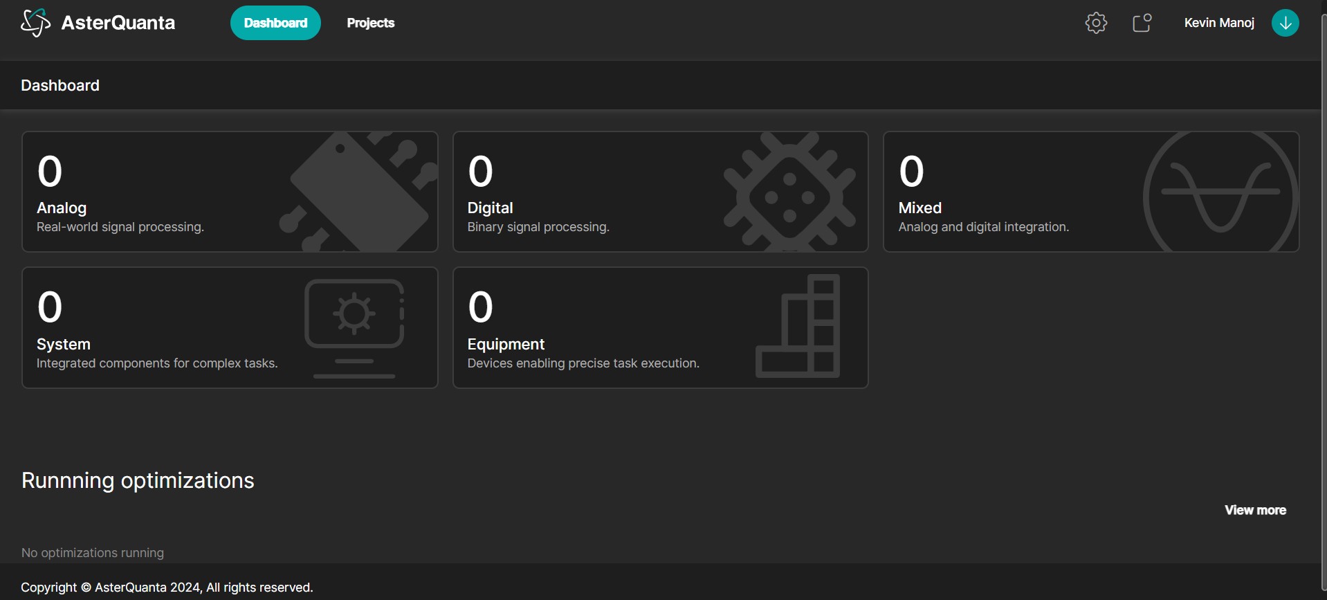 Dashboard Screenshot